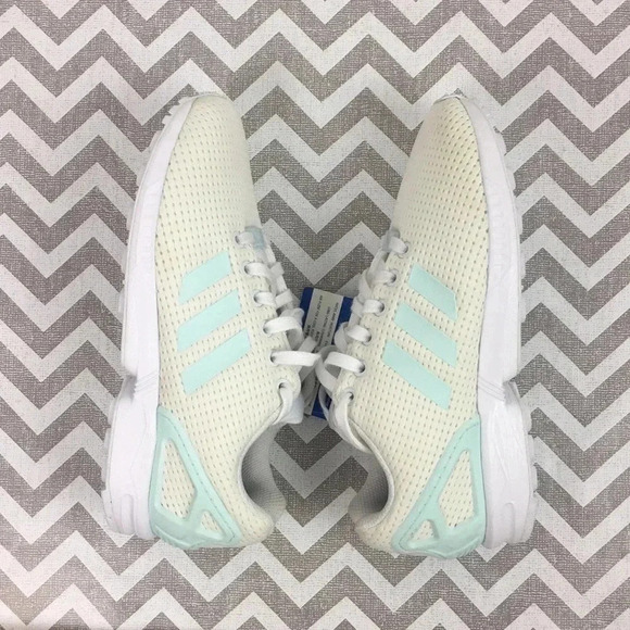 Adidas Torsion Off-White Mint Sneaker Size 6.5 - Picture 8 of 9